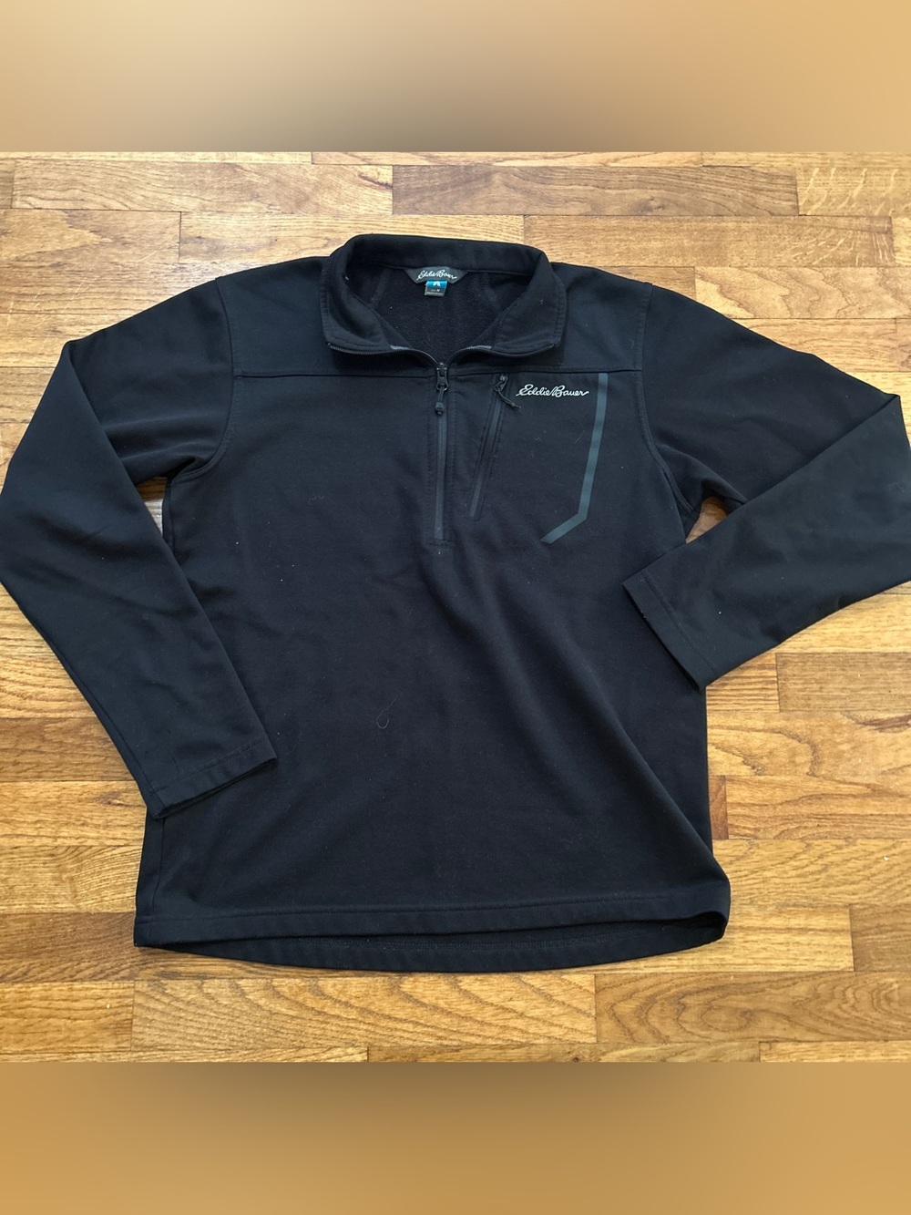 Eddie Bauer Men's Cloud Layer Pro 1/4-Zip Fleece Pullover - Black Size M